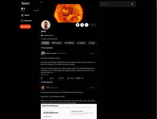 Snort — Nostr web UI